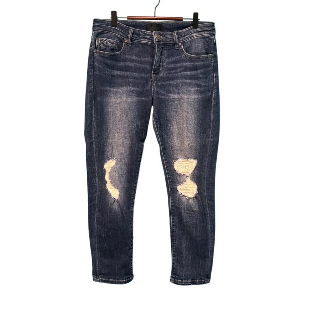 Buckle Black Fit 256 Boyfriend Crop Style Blue Denim Jeans Women's 29